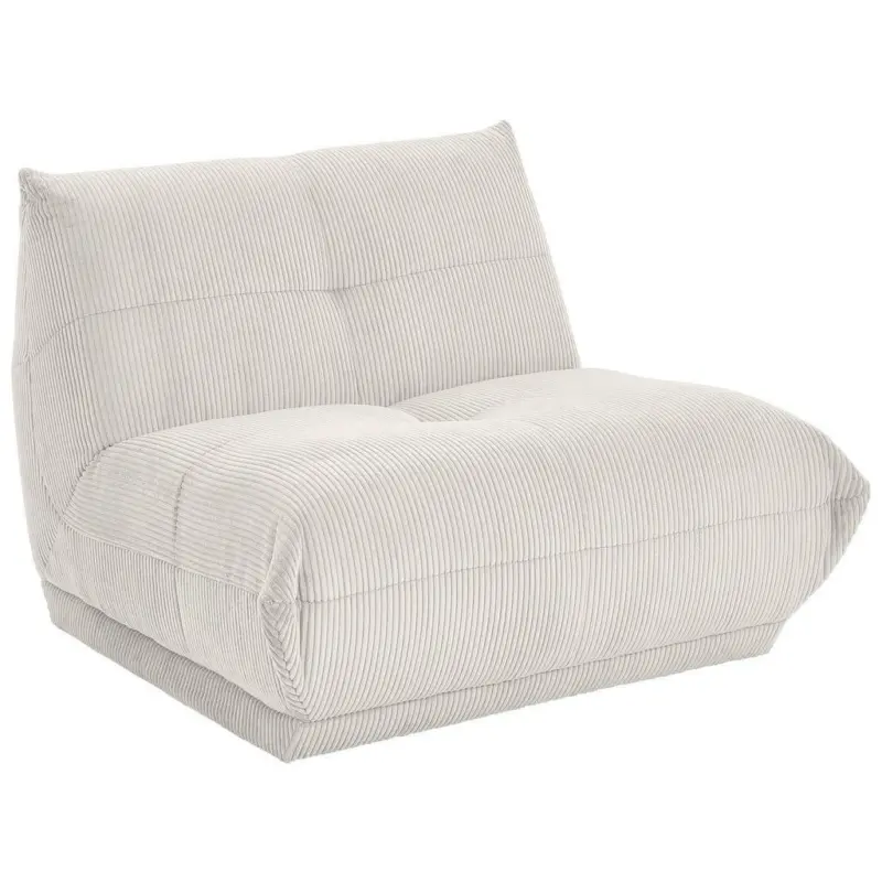 Modul Sofa Giselle 2er Sofa B: 105 cm Cord Wei&szlig;