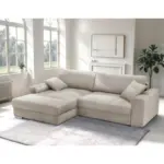 M&ouml;belix Ecksofa Larnaca, Beige Schenkel: 177x269 cm