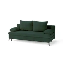 Schlafsofa Roksolana Dunkelgr&uuml;n B: 200cm