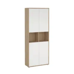 Aktenschrank Sign Wei&szlig;/Eichefarben, B: 79,6 cm