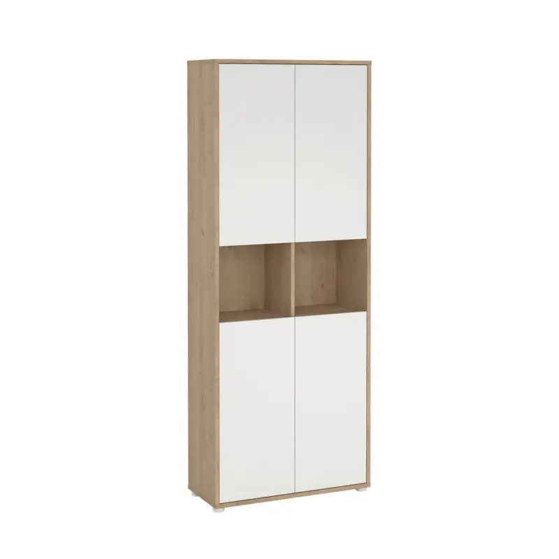 Aktenschrank Sign Wei&szlig;/Eichefarben, B: 79,6 cm
