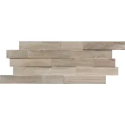 WANDVERKLEIDUNG FSC TEAK RECL. GUN SMOKED