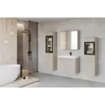 M&ouml;belix Badm&ouml;bel-Set 5--Teilig. Madrit 120cm Wei&szlig;