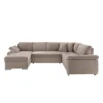 M&ouml;belix Wohnlandschaft Terana mit Schlaffunktion Beige