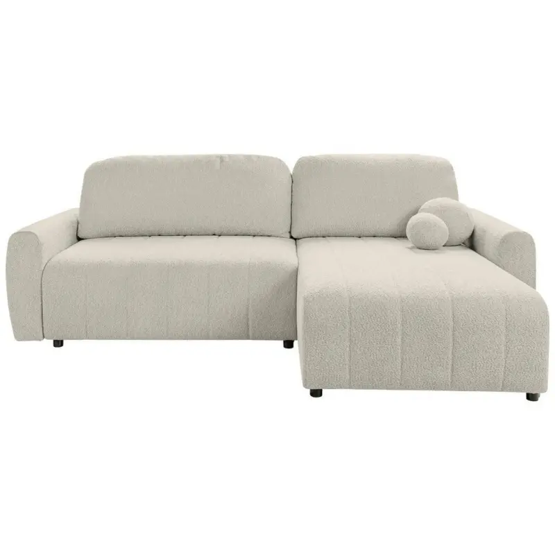 Ecksofa Luna new Boucle beige, S: 260x161cm