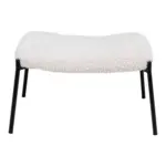 M&ouml;belix Hocker Glasgow Wei&szlig;, B/H/T: 63x39x42,5cm