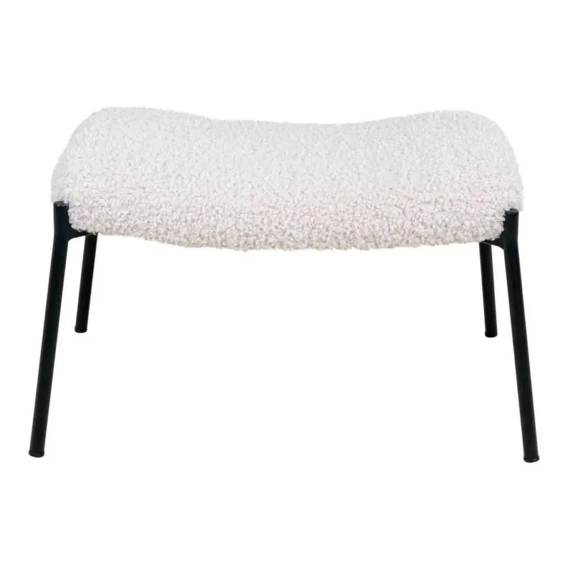 Hocker Glasgow Wei&szlig;, B/H/T: 63x39x42,5cm