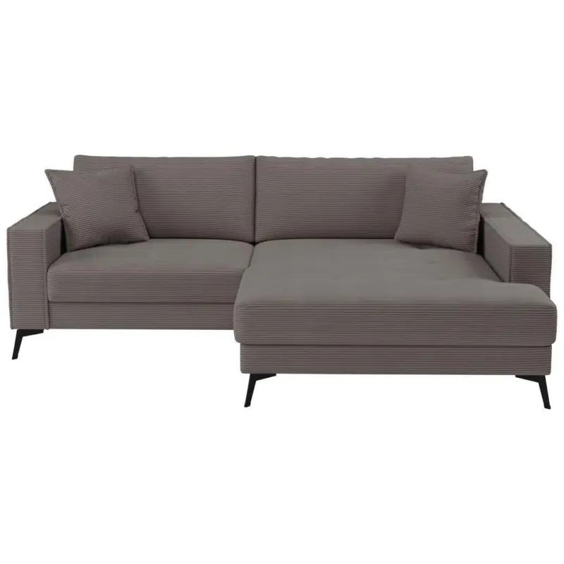 Ecksofa Ted Grau S: 228x174 cm