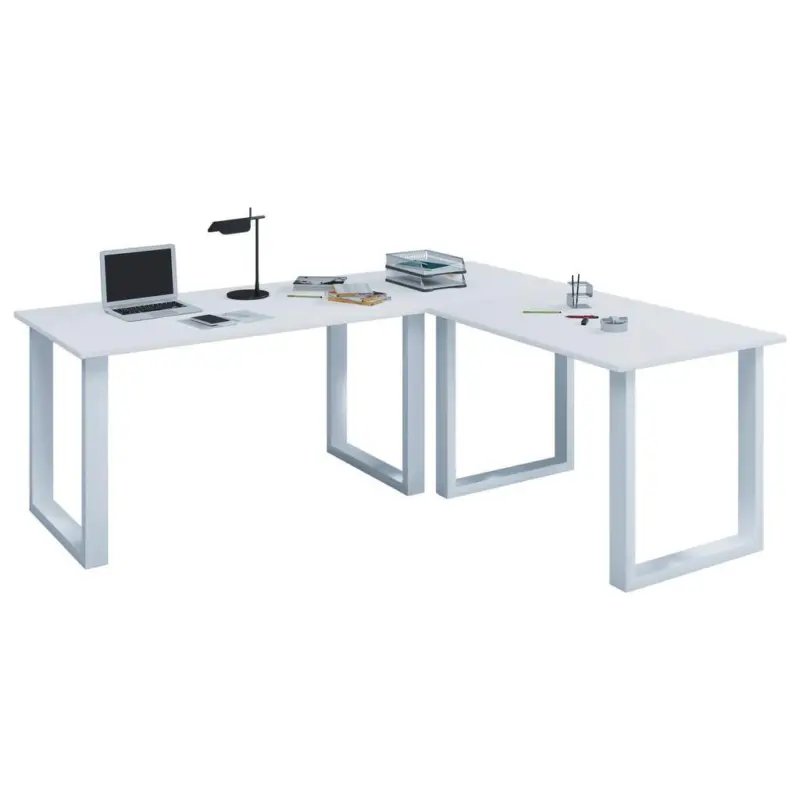 Eckschreibtisch Lona 190x160cm Wei&szlig;