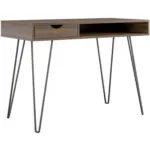 M&ouml;belix Schreibtisch Concord Walnussfarben Dekor L: 104cm