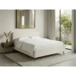 M&ouml;belix Polsterbett Camila Manila Creme 140x200cm