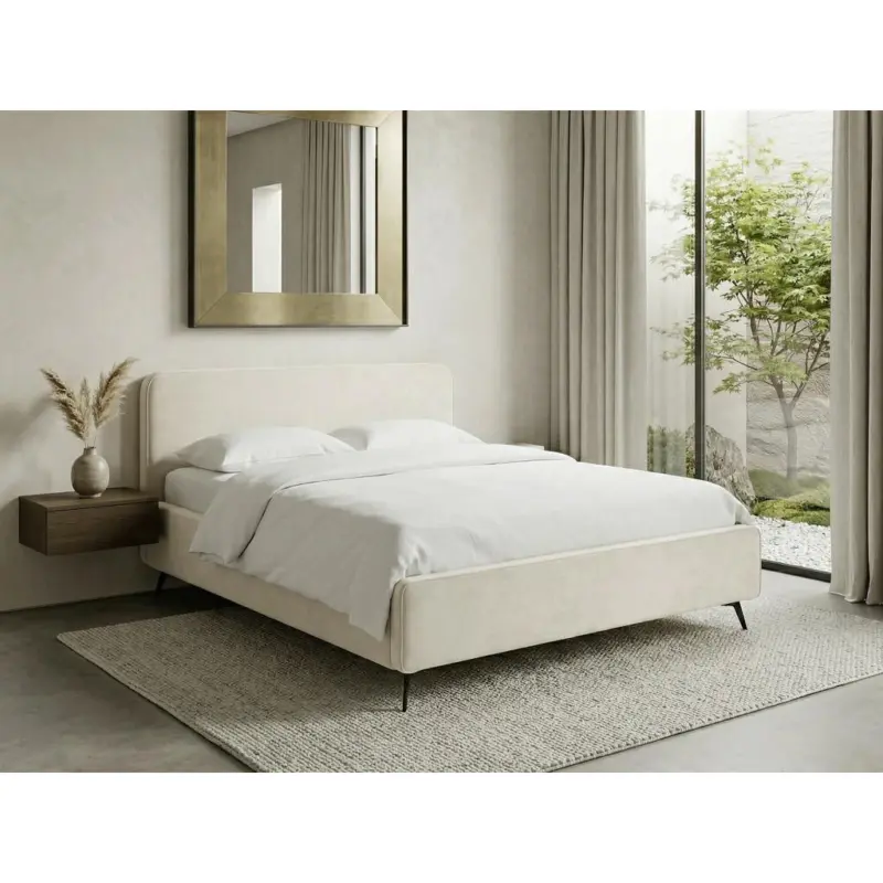 Polsterbett Camila Manila Creme 140x200cm