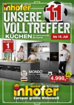 M&ouml;bel Inhofer UNSERE VOLLTREFFER - K&Uuml;CHEN - bis 18.07.2026