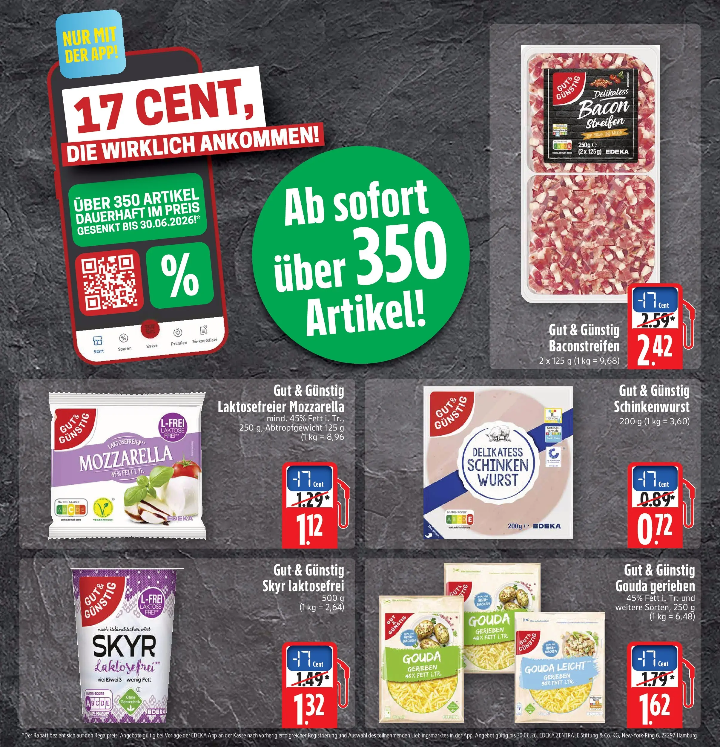 Marktkauf Prospekt Weil Am Rhein (ab 15.06.2026) » Angebote online | Seite: 2 | Produkte: Mozzarella, Gouda, Skyr, Wurst