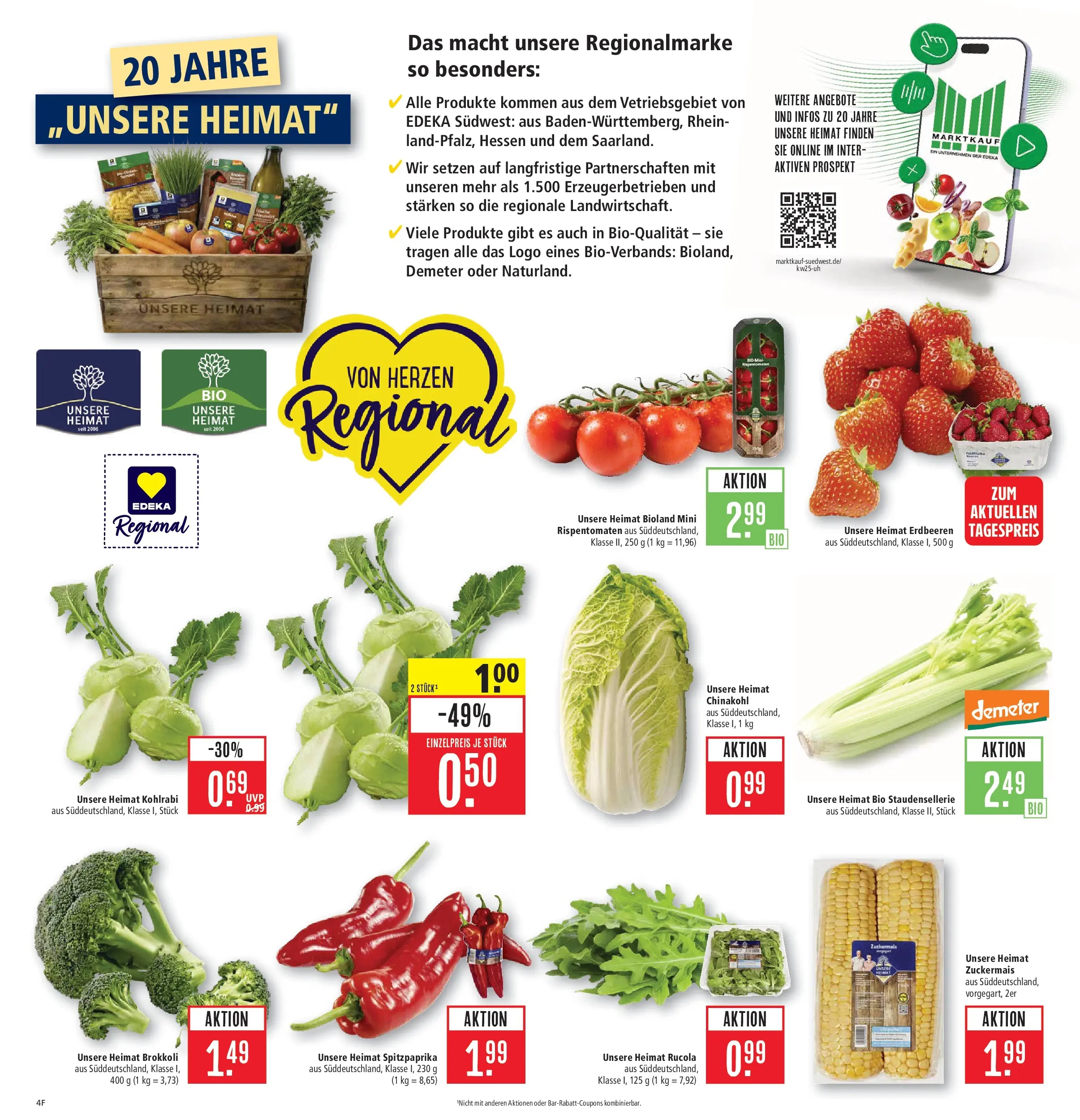 Marktkauf Prospekt Weil Am Rhein (ab 15.06.2026) » Angebote online | Seite: 6 | Produkte: Rucola, Kohlrabi, Brokkoli, Erdbeeren