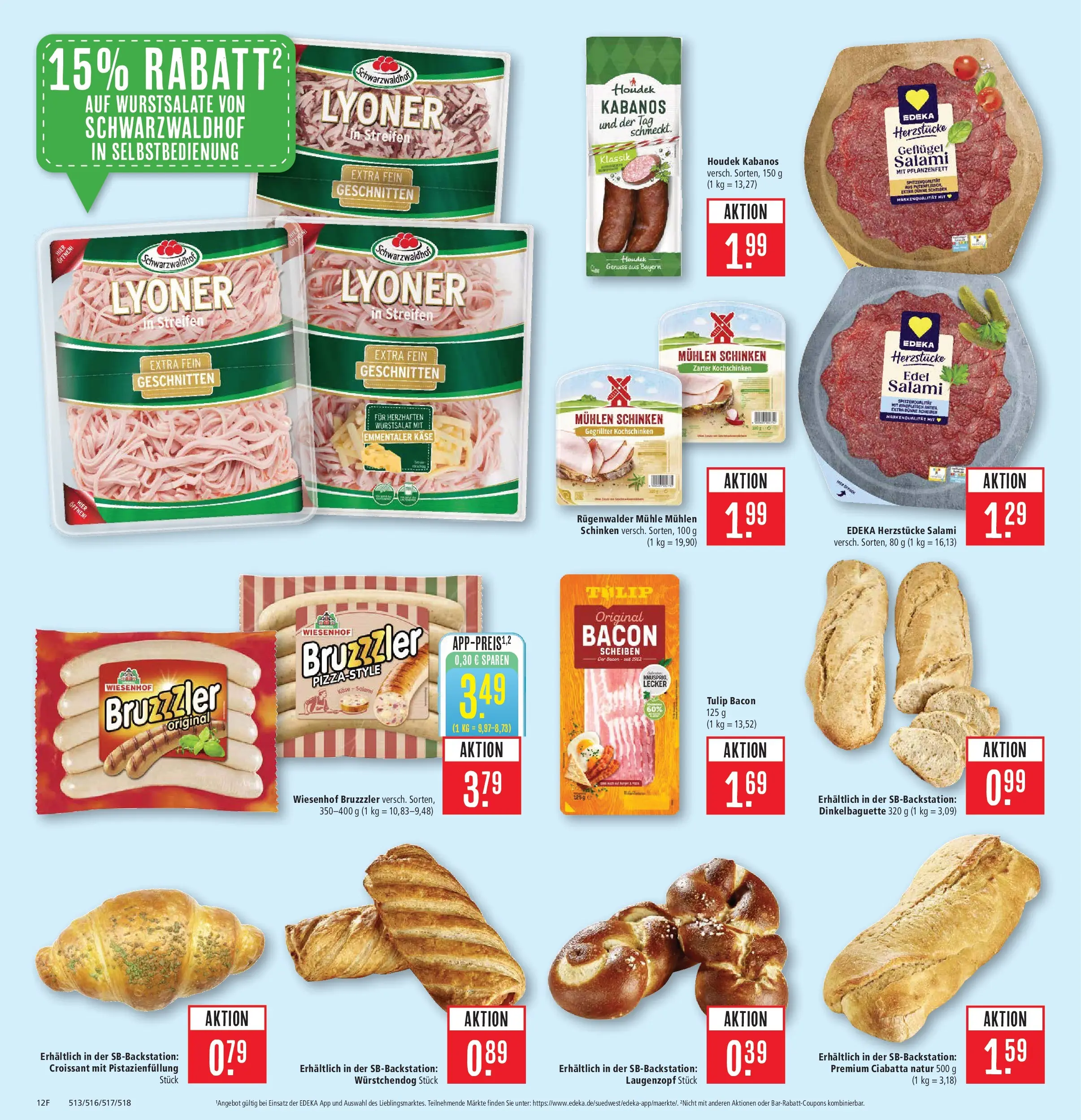 Marktkauf Prospekt Weil Am Rhein (ab 15.06.2026) » Angebote online | Seite: 18 | Produkte: Käse, Croissant, Salami, Schinken