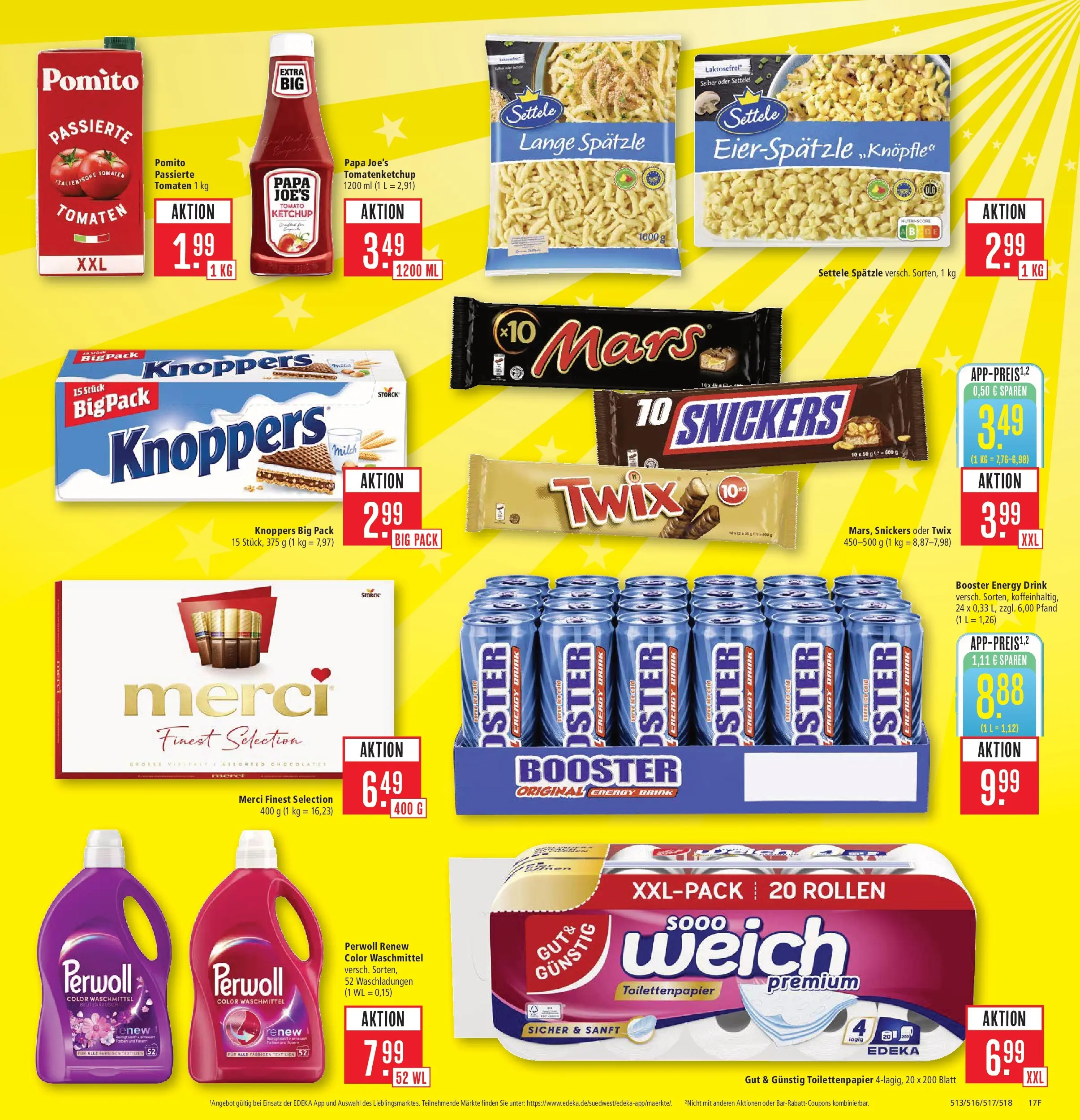 Marktkauf Prospekt Weil Am Rhein (ab 15.06.2026) » Angebote online | Seite: 25 | Produkte: Merci, Milch, Mars, Waschmittel