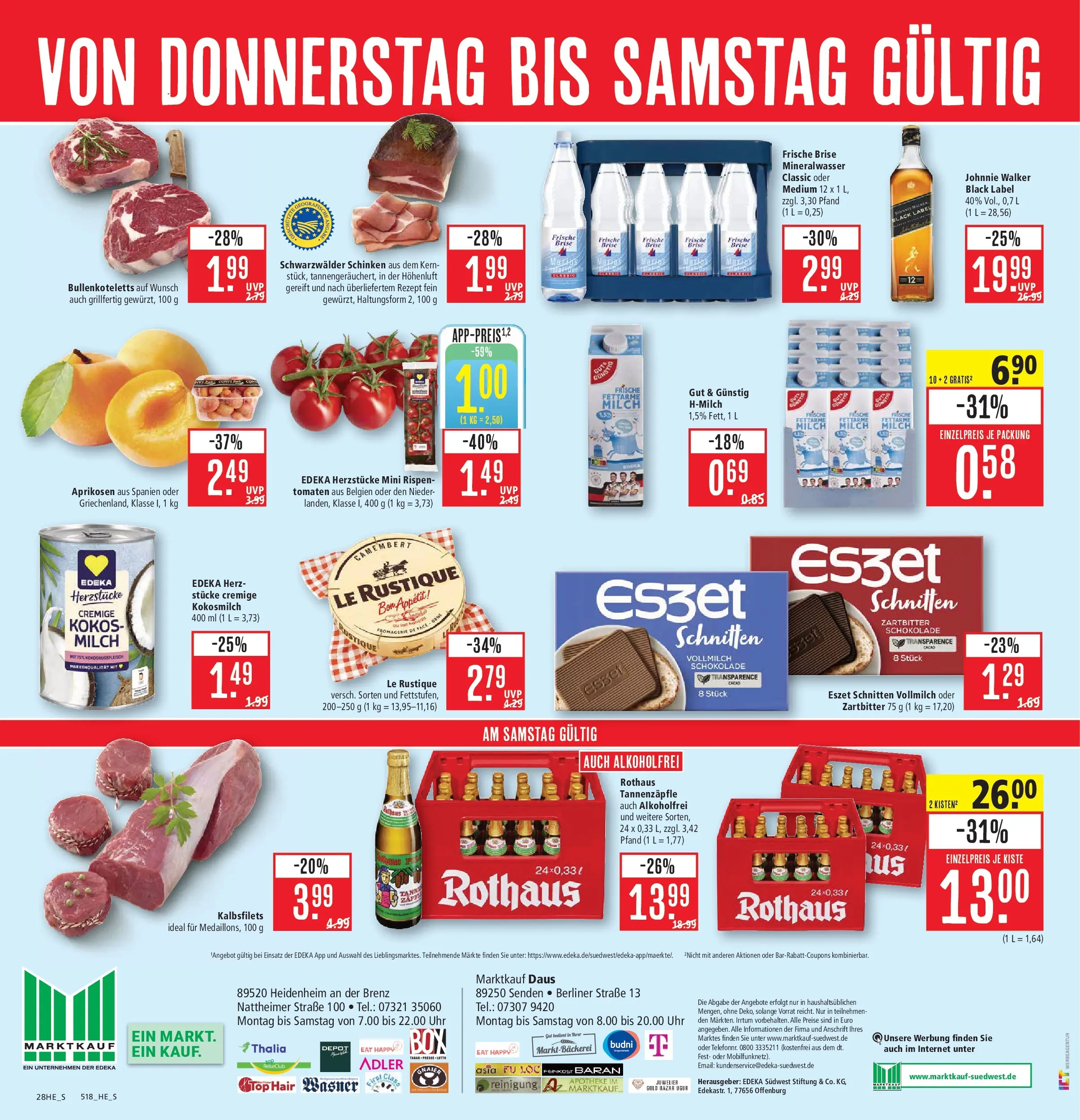 Marktkauf Prospekt Senden (ab 15.06.2026) » Angebote online | Seite: 36 | Produkte: Milch, Schokolade, Schinken, Uhr