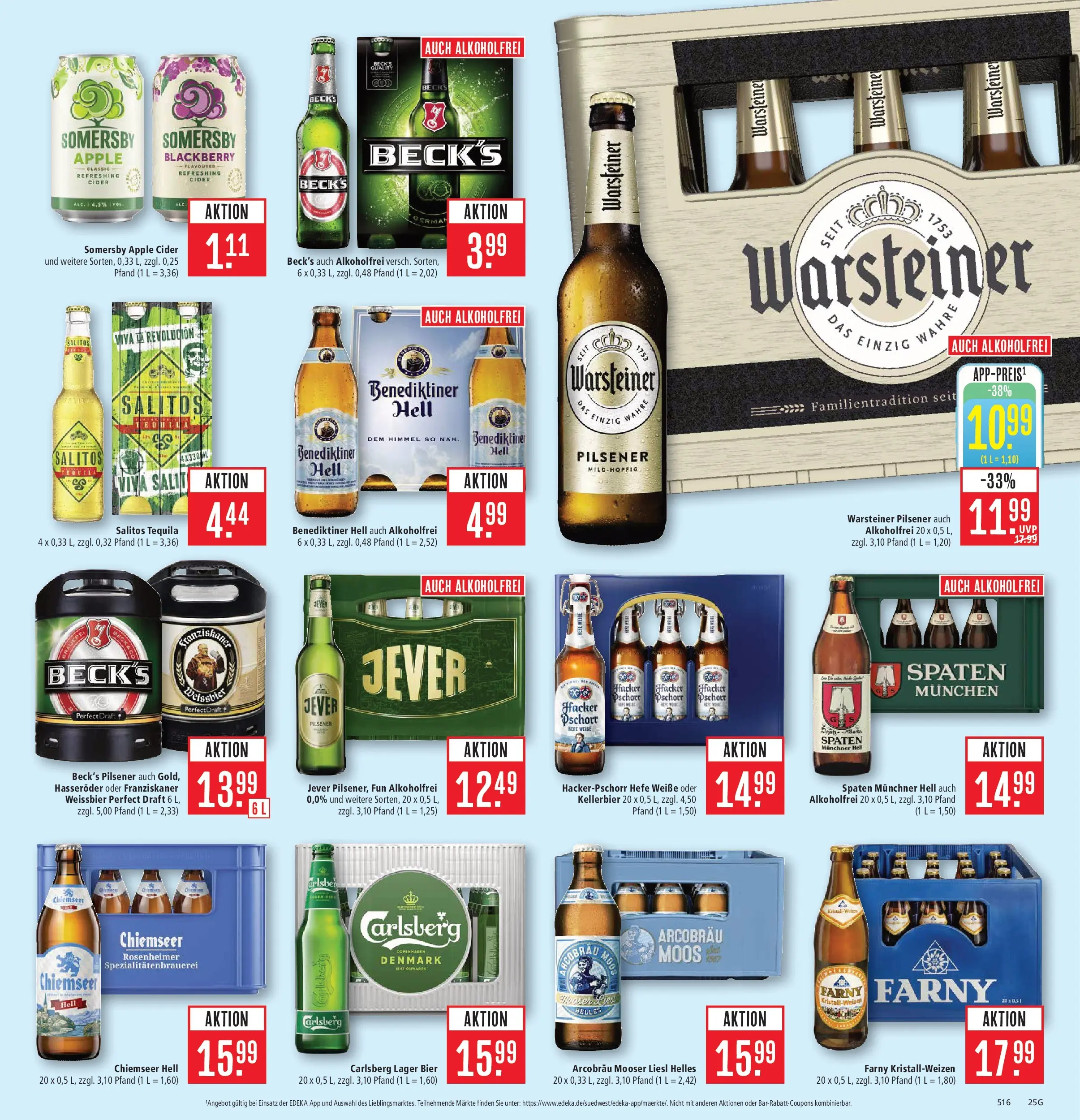 Marktkauf Prospekt Friedrichshafen (ab 15.06.2026) » Angebote online | Seite: 33 | Produkte: Franziskaner, Bier, Apple, Tequila