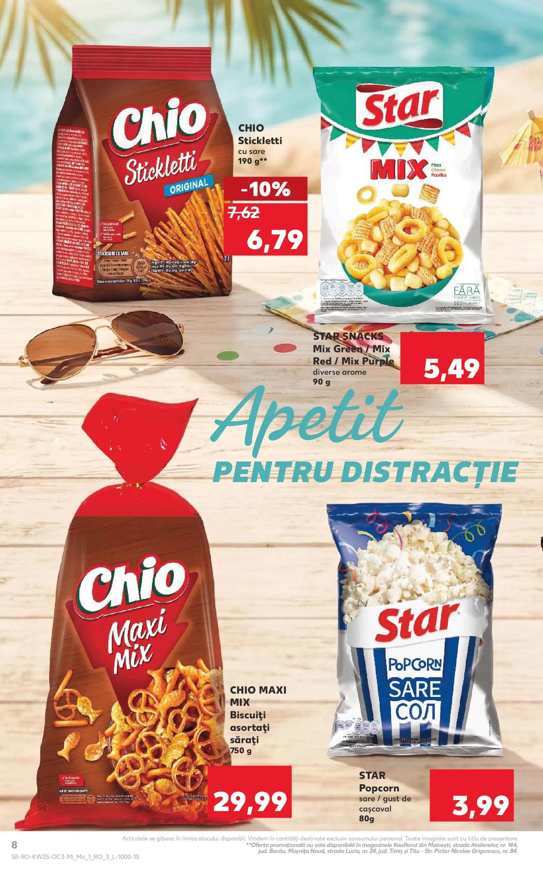 Kaufland Zalau 16.06.2026 - Revista si Oferta | Pagină: 8 | Produse: Cașcaval, Sticksuri, Biscuiți, Sare