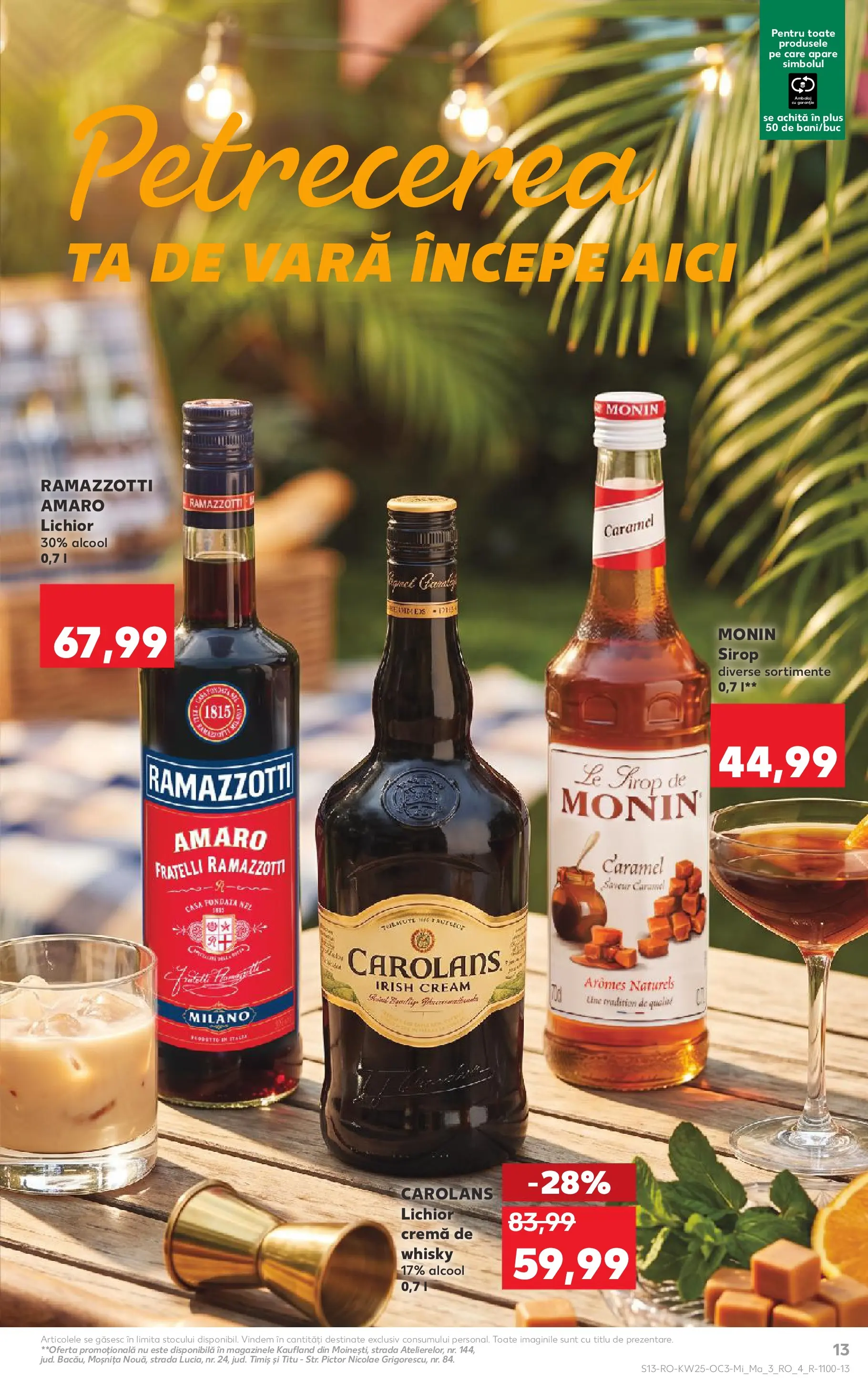 Kaufland Zalau 16.06.2026 - Revista si Oferta | Pagină: 13 | Produse: Lunettes pour le ski, Lichior, Cremă, Sirop