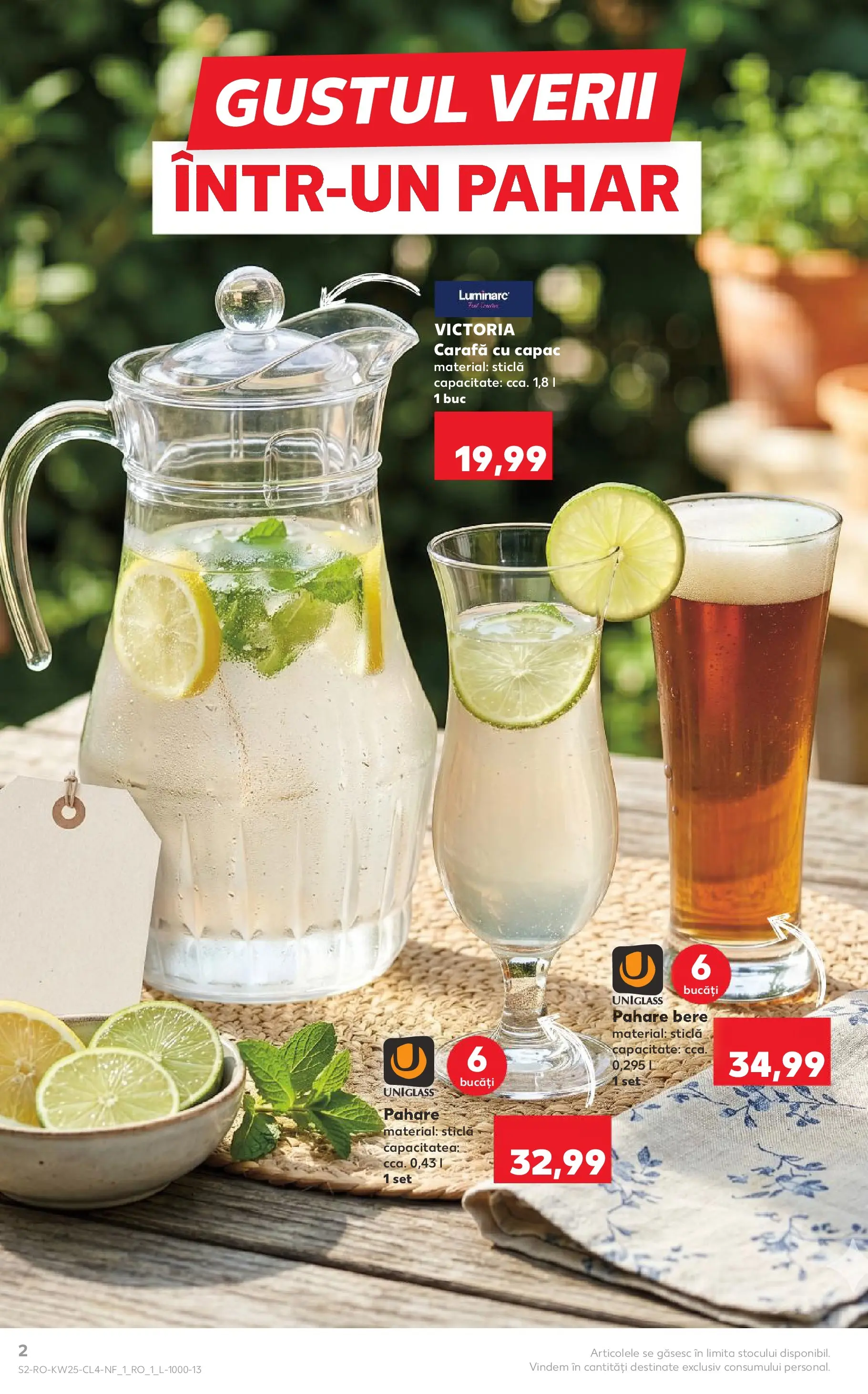 Kaufland Zalau 16.06.2026 - Revista si Oferta | Pagină: 2 | Produse: Pahare, Carafă, Bere