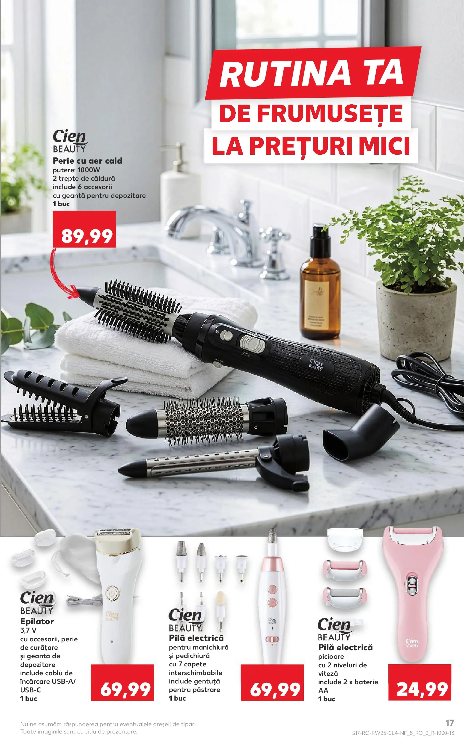 Kaufland Zalau 16.06.2026 - Revista si Oferta | Pagină: 17 | Produse: Epilator, Baterie, Mici, Perie