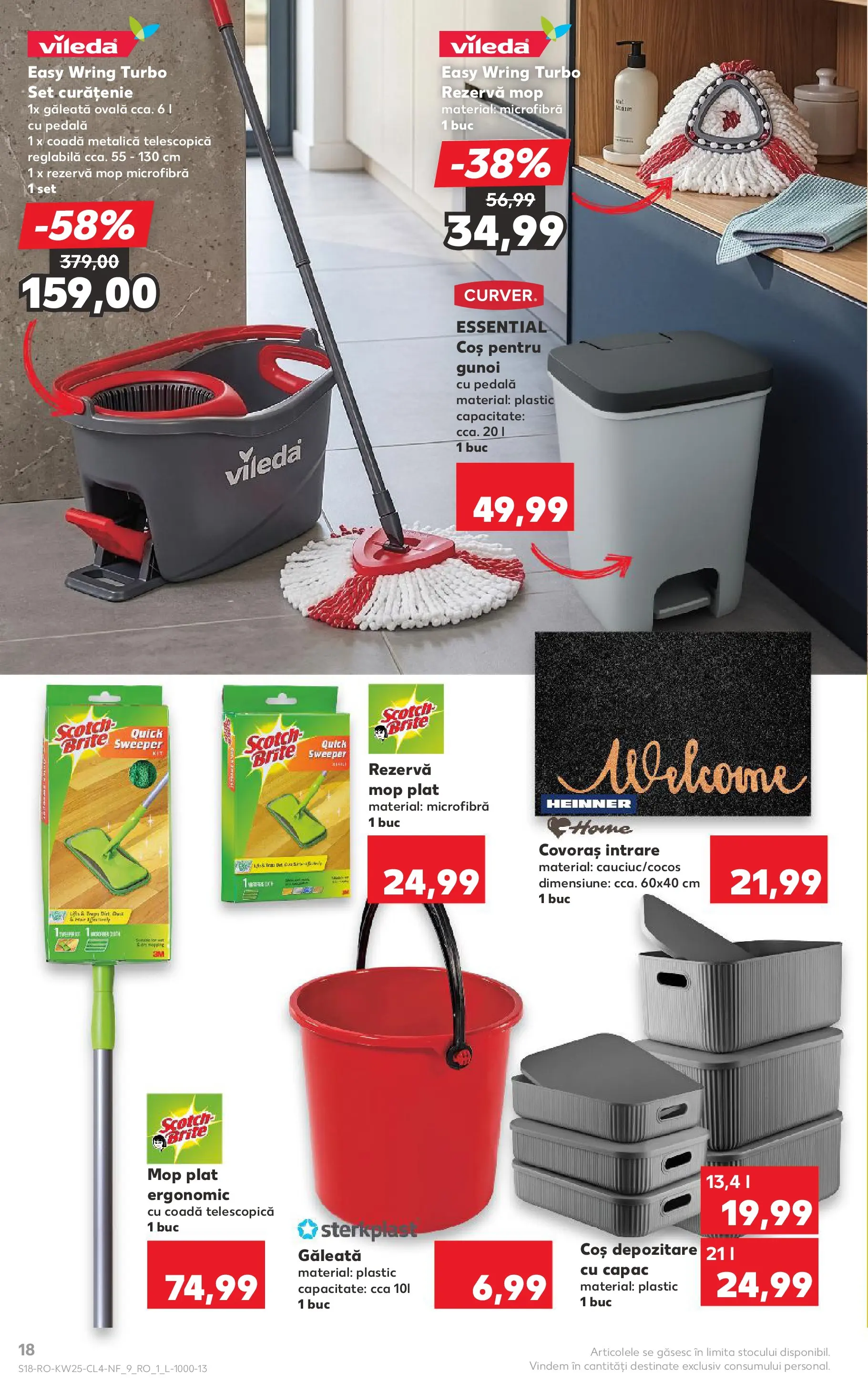 Kaufland Zalau 16.06.2026 - Revista si Oferta | Pagină: 18 | Produse: Mop, Coș, Bisiklet Aparatları