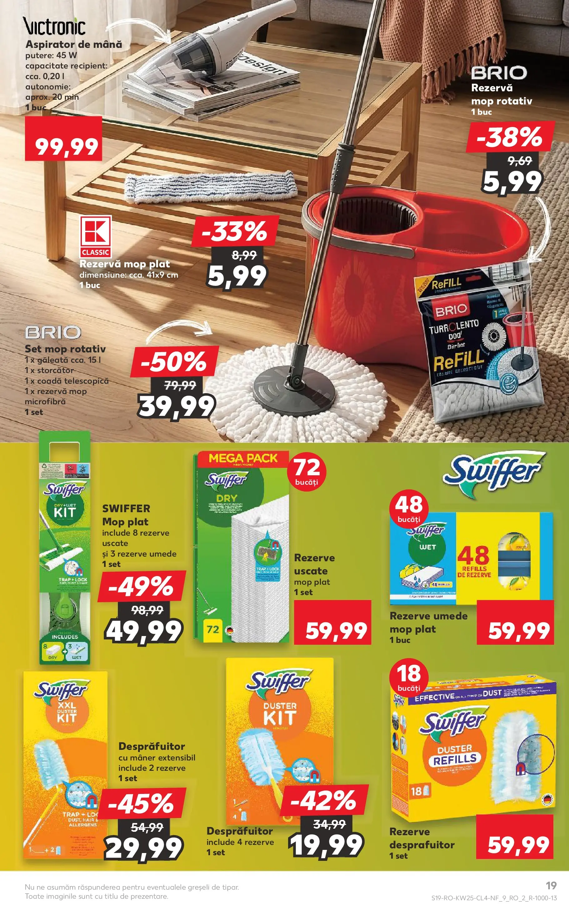 Kaufland Zalau 16.06.2026 - Revista si Oferta | Pagină: 19 | Produse: Aspirator, Storcător, Mop, Mâner