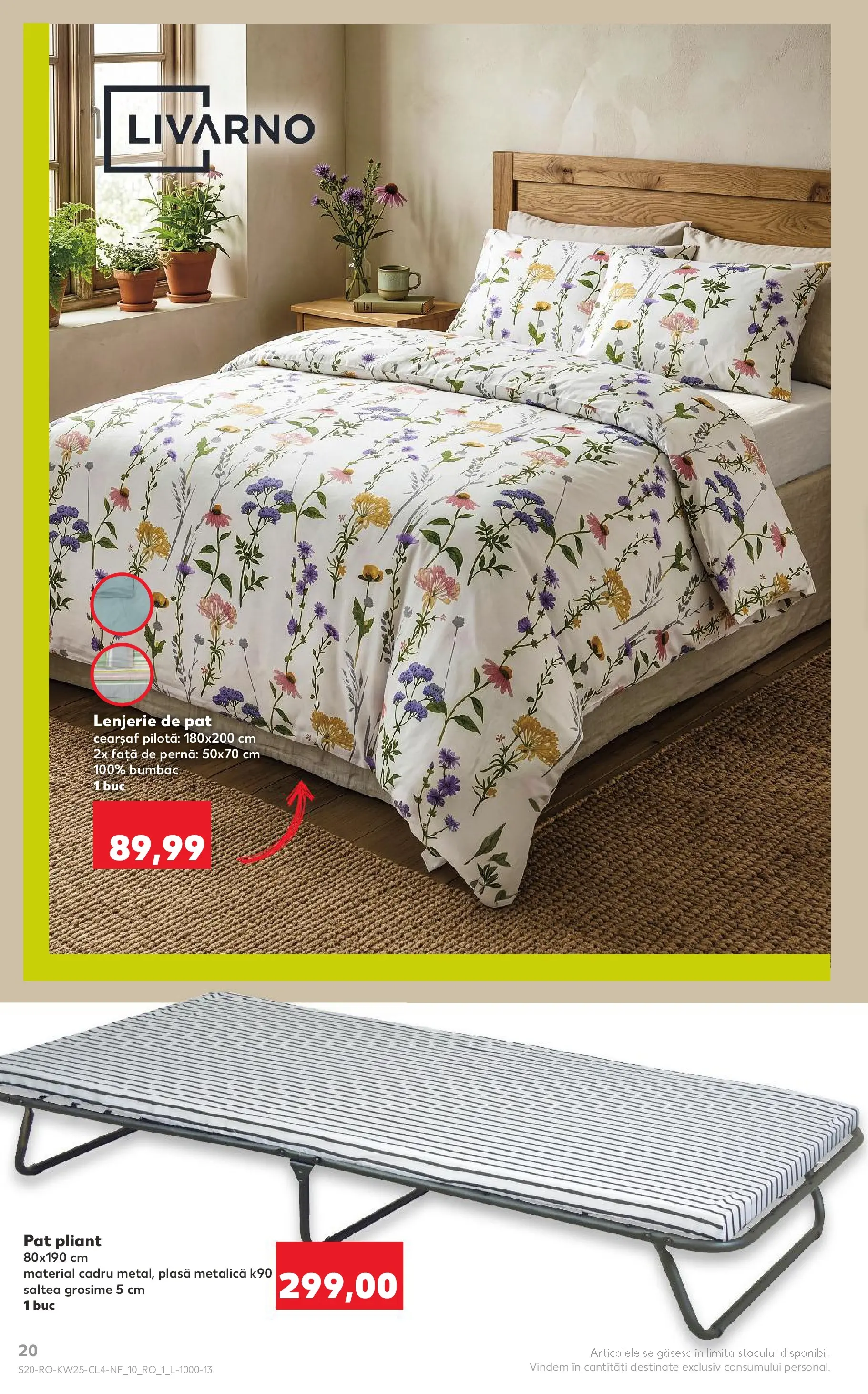 Kaufland Zalau 16.06.2026 - Revista si Oferta | Pagină: 20 | Produse: Pat, Lenjerie de pat, Pilotă, Față de pernă