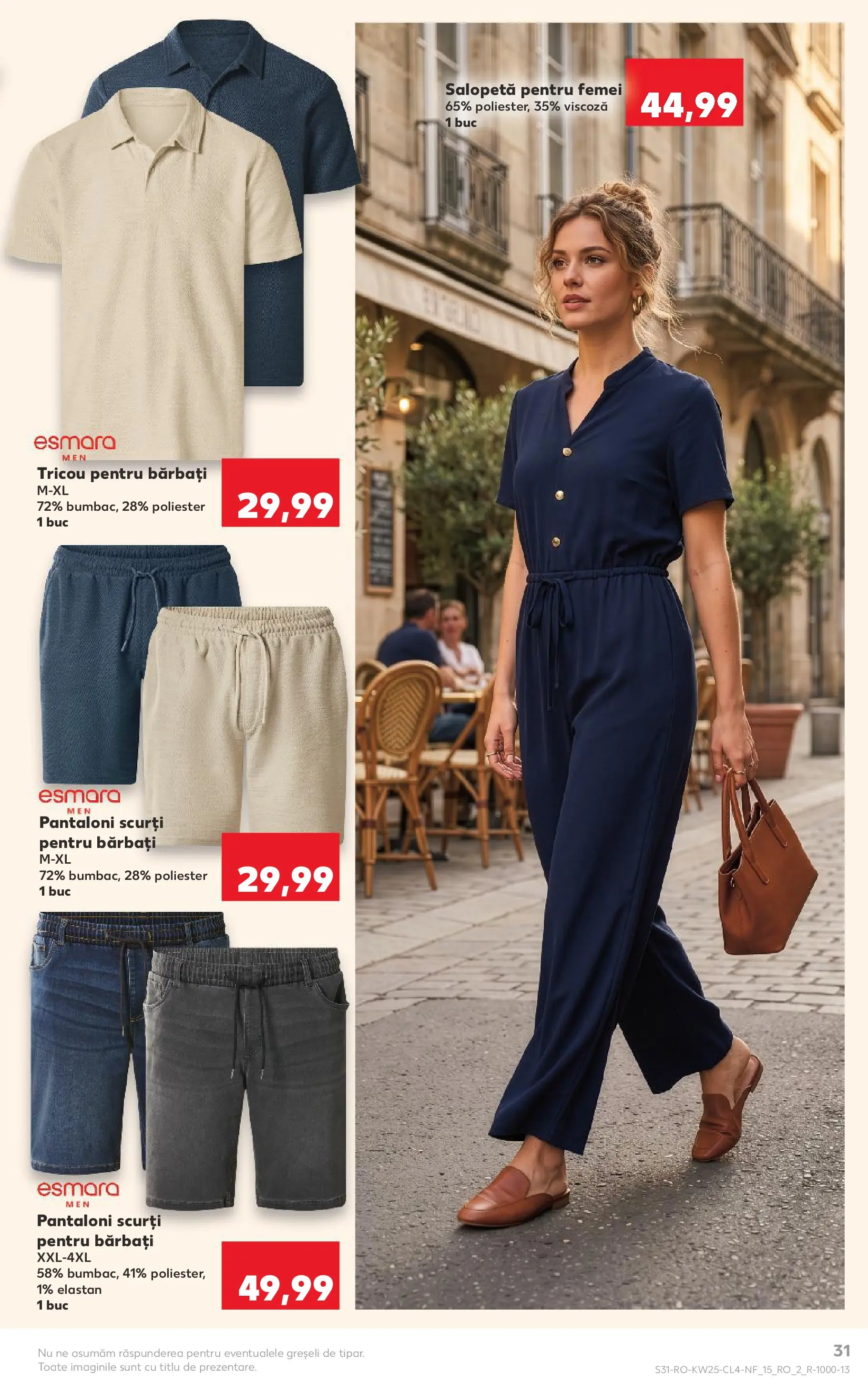 Kaufland Zalau 16.06.2026 - Revista si Oferta | Pagină: 31 | Produse: Kestane, Tricou, Pantaloni, Pantaloni scurți