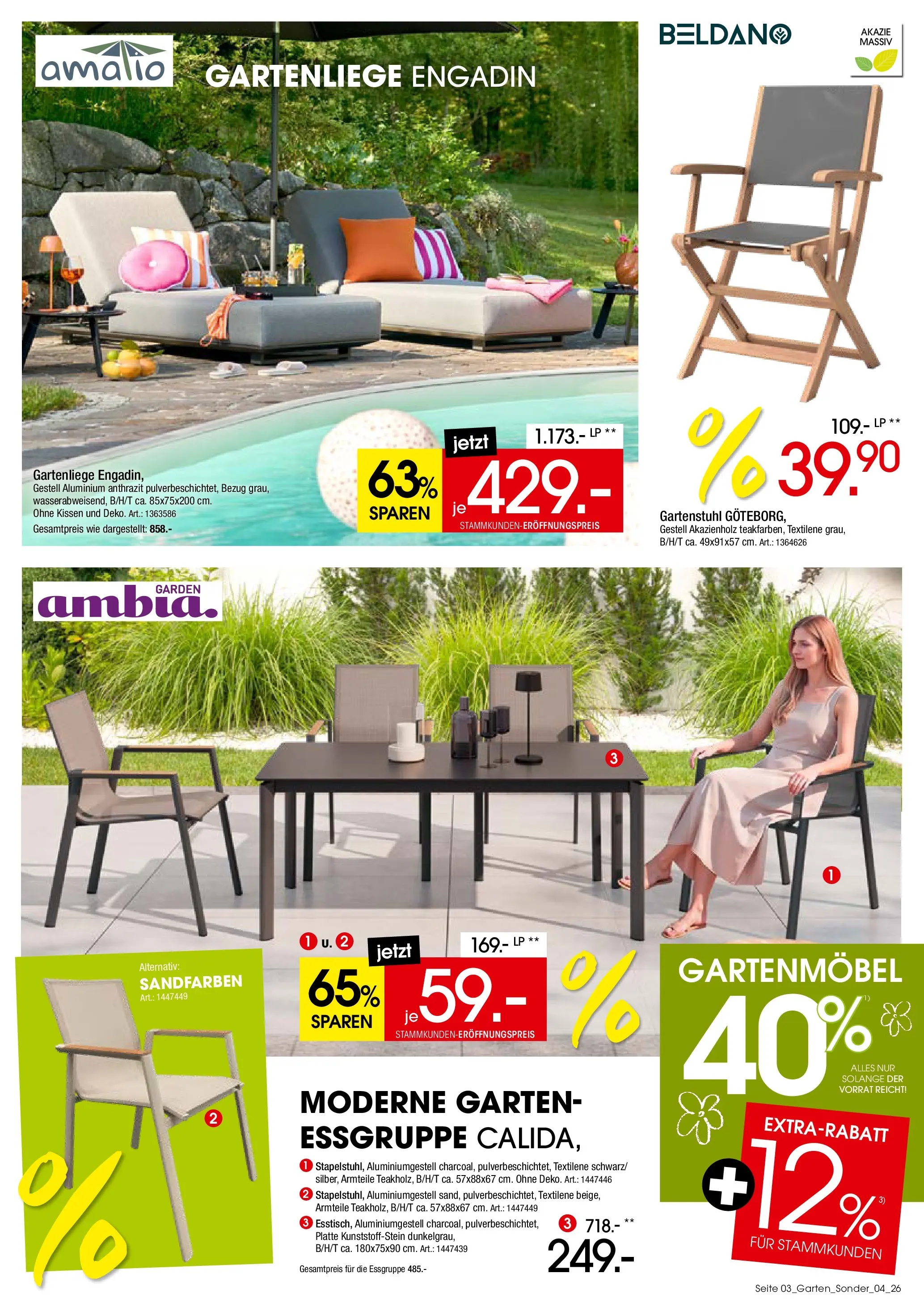 Zurbrüggen - Zurbrüggen: Gartentrends 2026 (ab 11.06.2026) zum Blättern | Seite: 3 | Produkte: Kissen, Essgruppe, Gartenmöbel