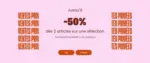 Tape &agrave; l'oeil Jusqu'&agrave; -50% d&egrave;s 2 articles sur une s&eacute;lection - au 23.06.2026