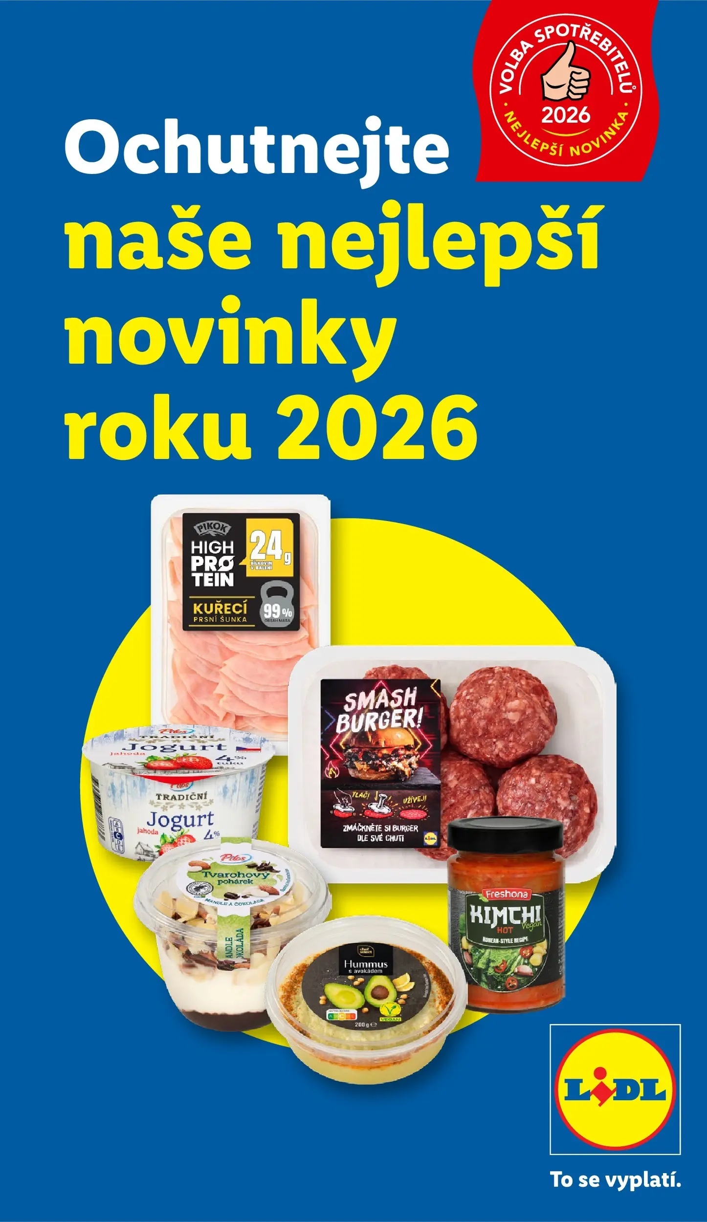 Lidl leták od 17.06.2026 - Nový akční leták | Strana: 7 | Produkty: Jogurt, Šunka, Kimchi, Protein