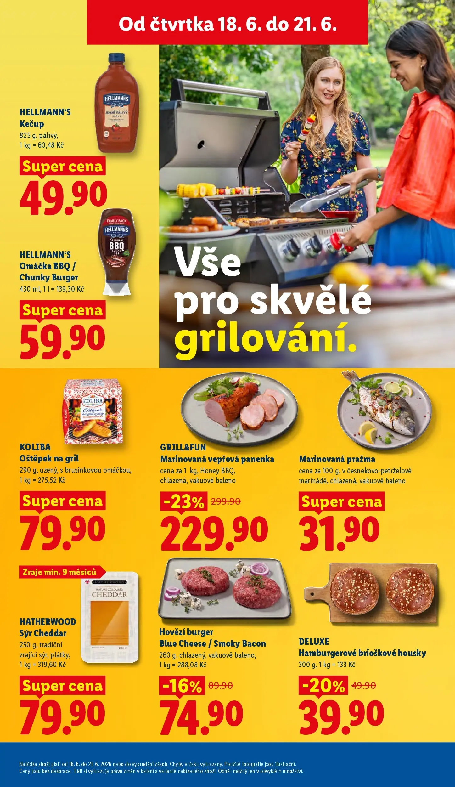 Lidl leták od 17.06.2026 - Nový akční leták | Strana: 13 | Produkty: Sýr, Kečup, Hellmann's kečup, Cheddar