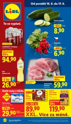 Náhled letáku Lidl aktuální leták od 15.06.2026 Náhled letáku Lidl aktuální leták od 15.06.2026