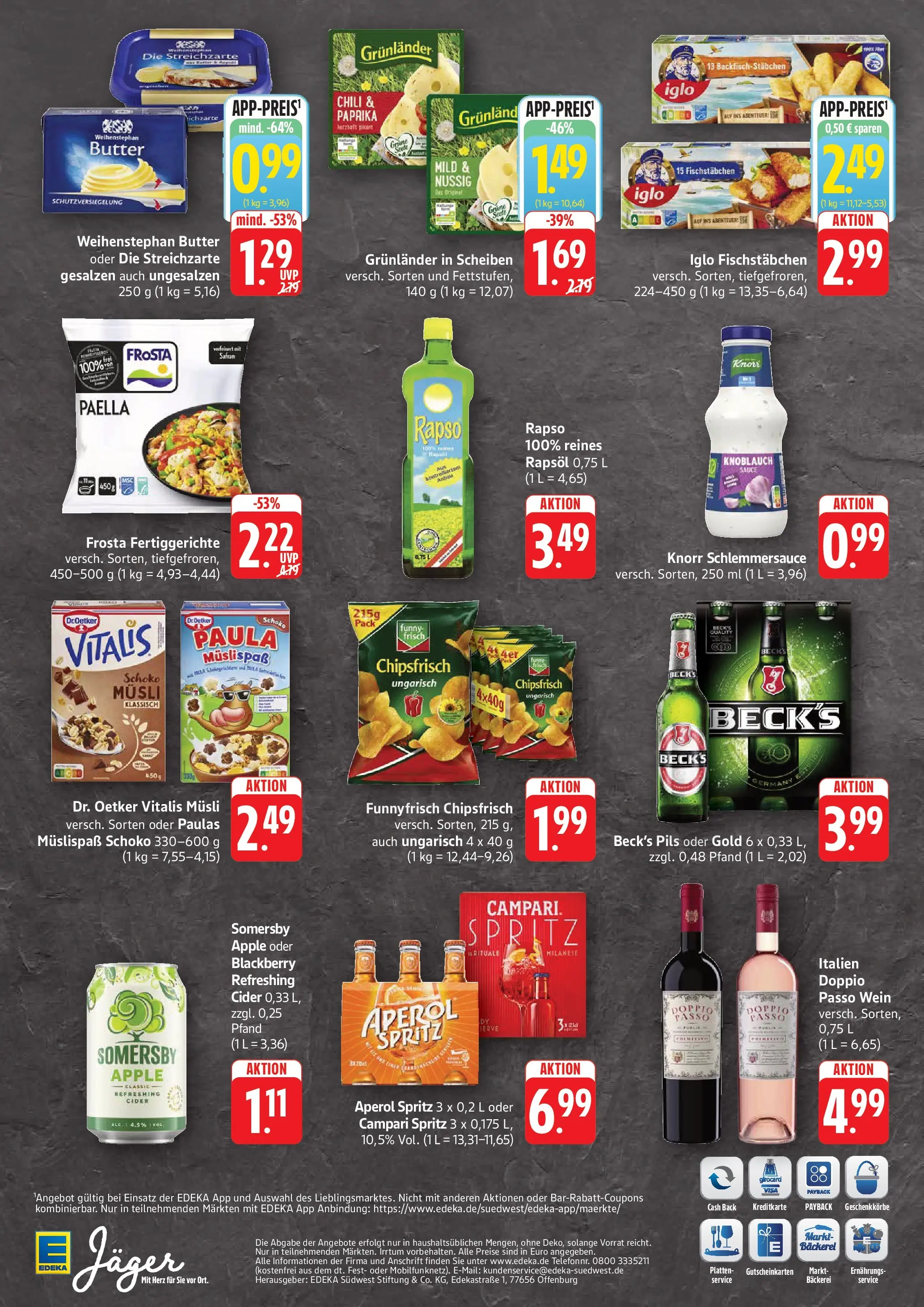 Edeka prospekt Stuttgart-Degerloch (ab 14.06.2026) » Angebote Online | Seite: 2 | Produkte: Musli, Butter, Frosta, Fertiggerichte