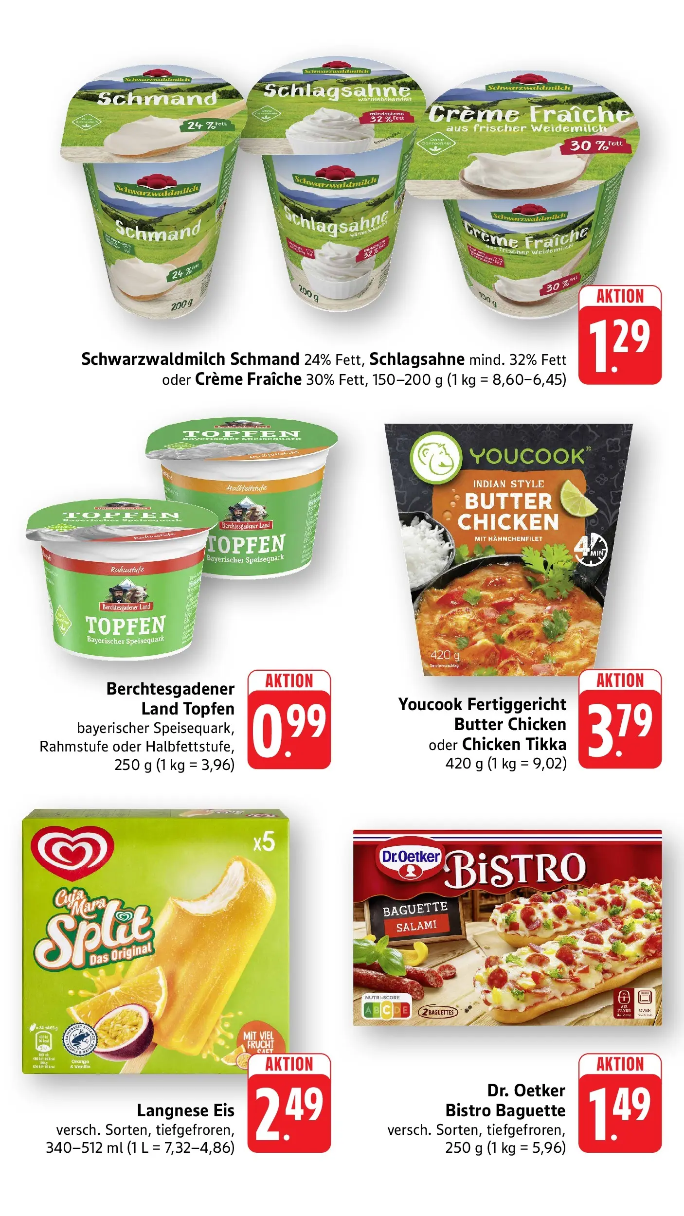 Edeka prospekt Offenburg-Zunsweier (ab 14.06.2026) » Angebote Online | Seite: 5 | Produkte: Langnese, Youcook, Baguette, Creme