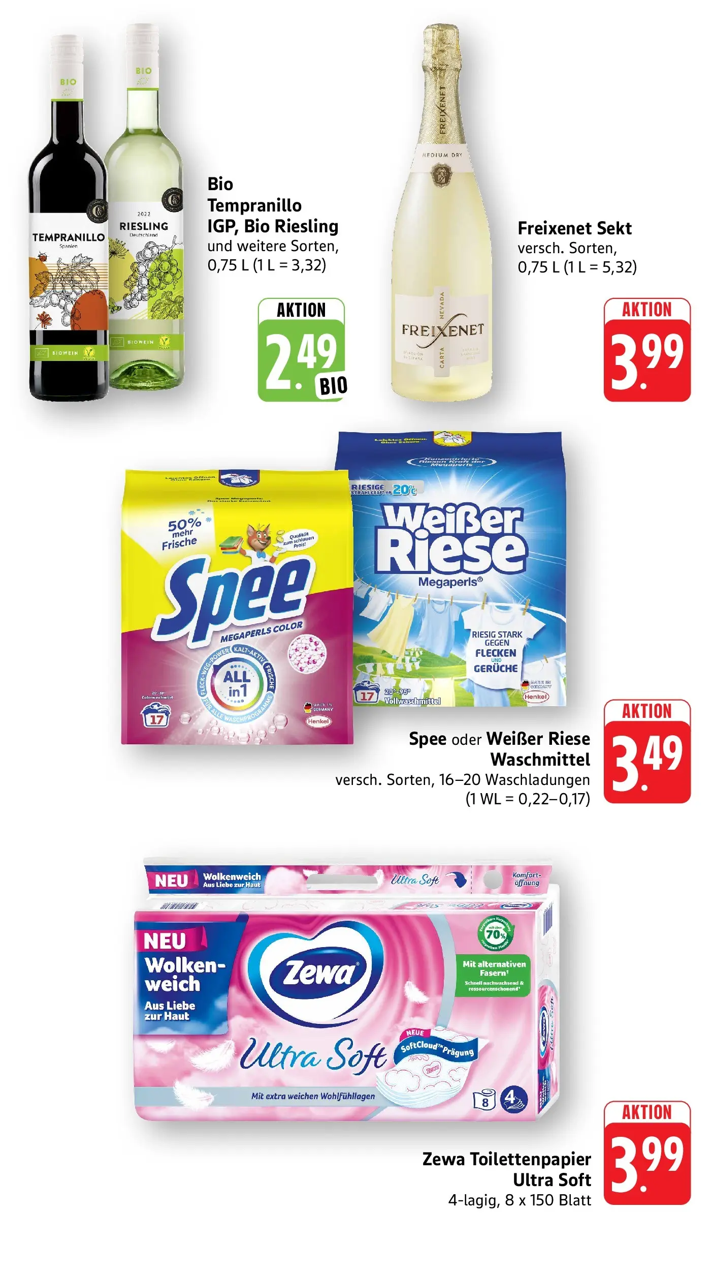 Edeka prospekt Offenburg-Zunsweier (ab 14.06.2026) » Angebote Online | Seite: 9 | Produkte: Freixenet, Zewa, Spee, Waschmittel
