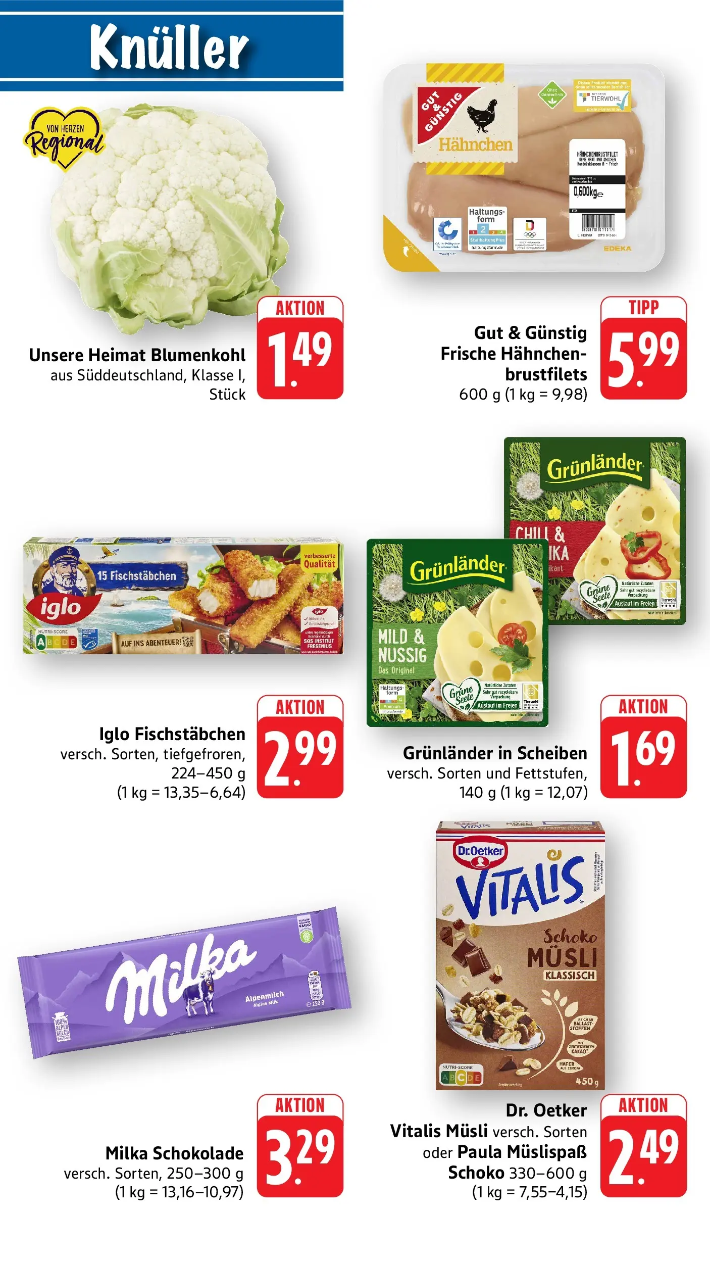 Edeka prospekt Gengenbach (ab 14.06.2026) » Angebote Online | Seite: 10 | Produkte: Musli, Hahnchen, Milka schokolade, Grunlander