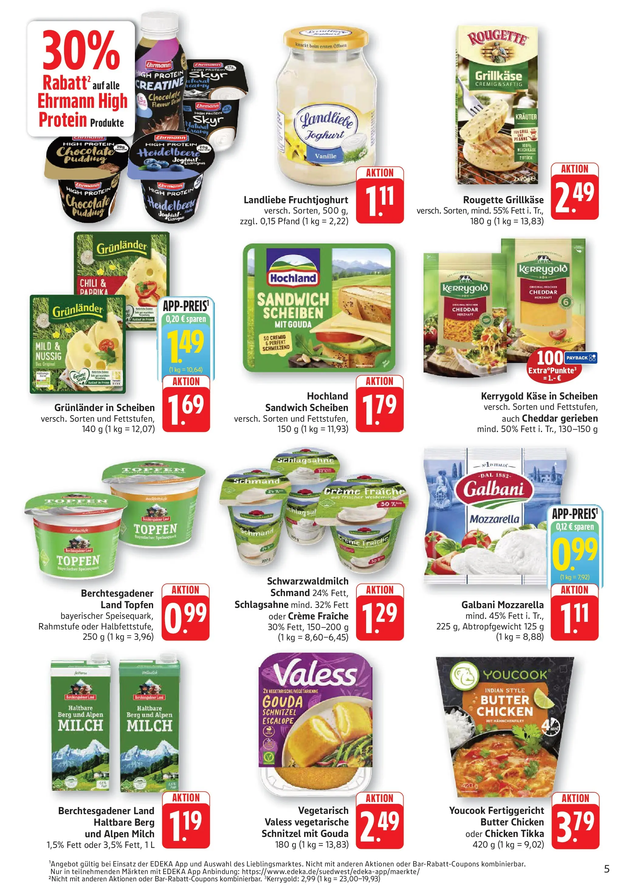 Edeka prospekt Kröppen (ab 14.06.2026) » Angebote Online | Seite: 5 | Produkte: Quark, Milch, Käse, Joghurt