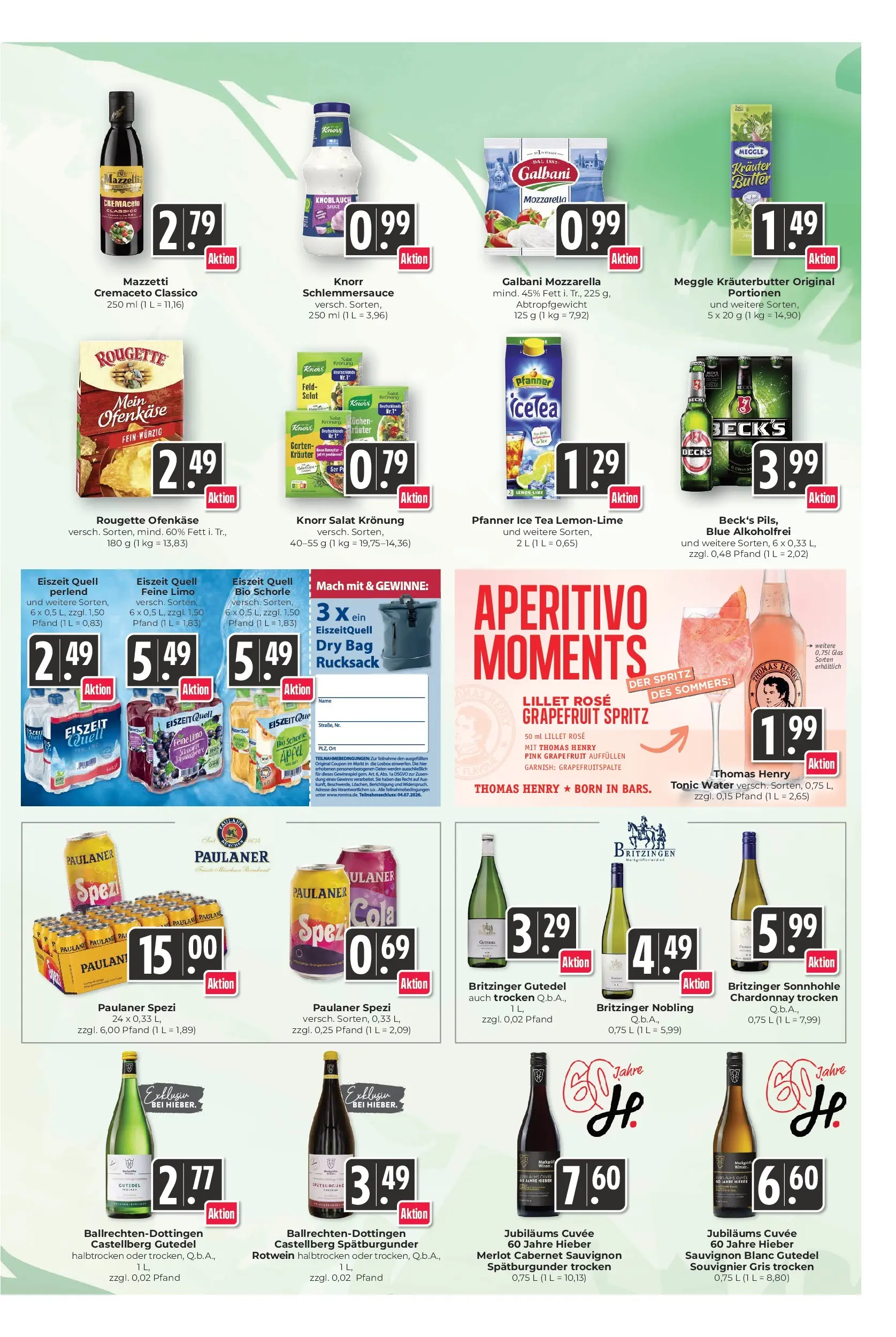 Edeka prospekt Schliengen (ab 14.06.2026) » Angebote Online | Seite: 11 | Produkte: Cola, Knoblauch, Salat, Paulaner