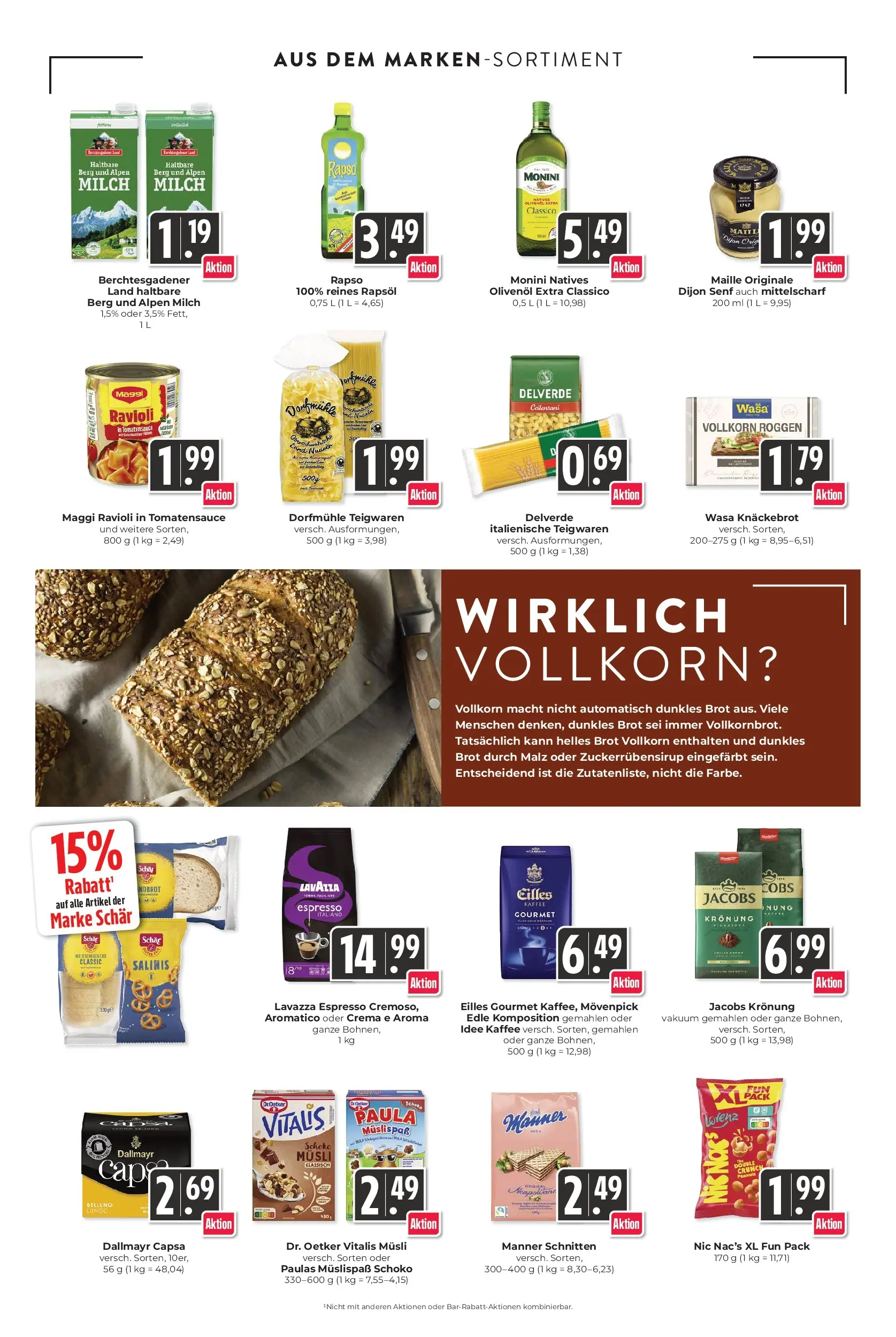 Edeka prospekt Schliengen (ab 14.06.2026) » Angebote Online | Seite: 13 | Produkte: Musli, Maggi, Olivenol, Brot