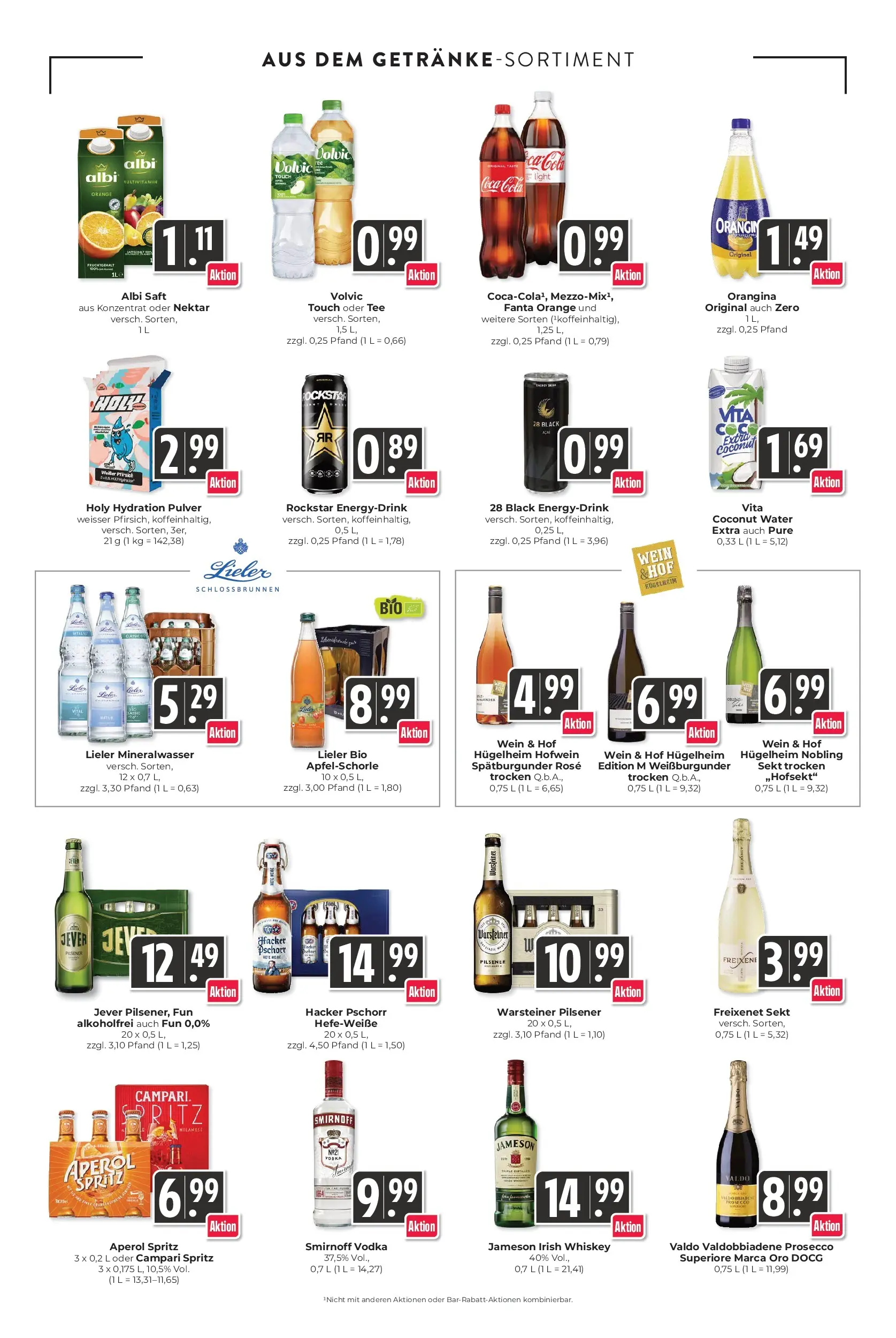 Edeka prospekt Schliengen (ab 14.06.2026) » Angebote Online | Seite: 14 | Produkte: Rockstar, Smirnoff, Pfirsich, Tee