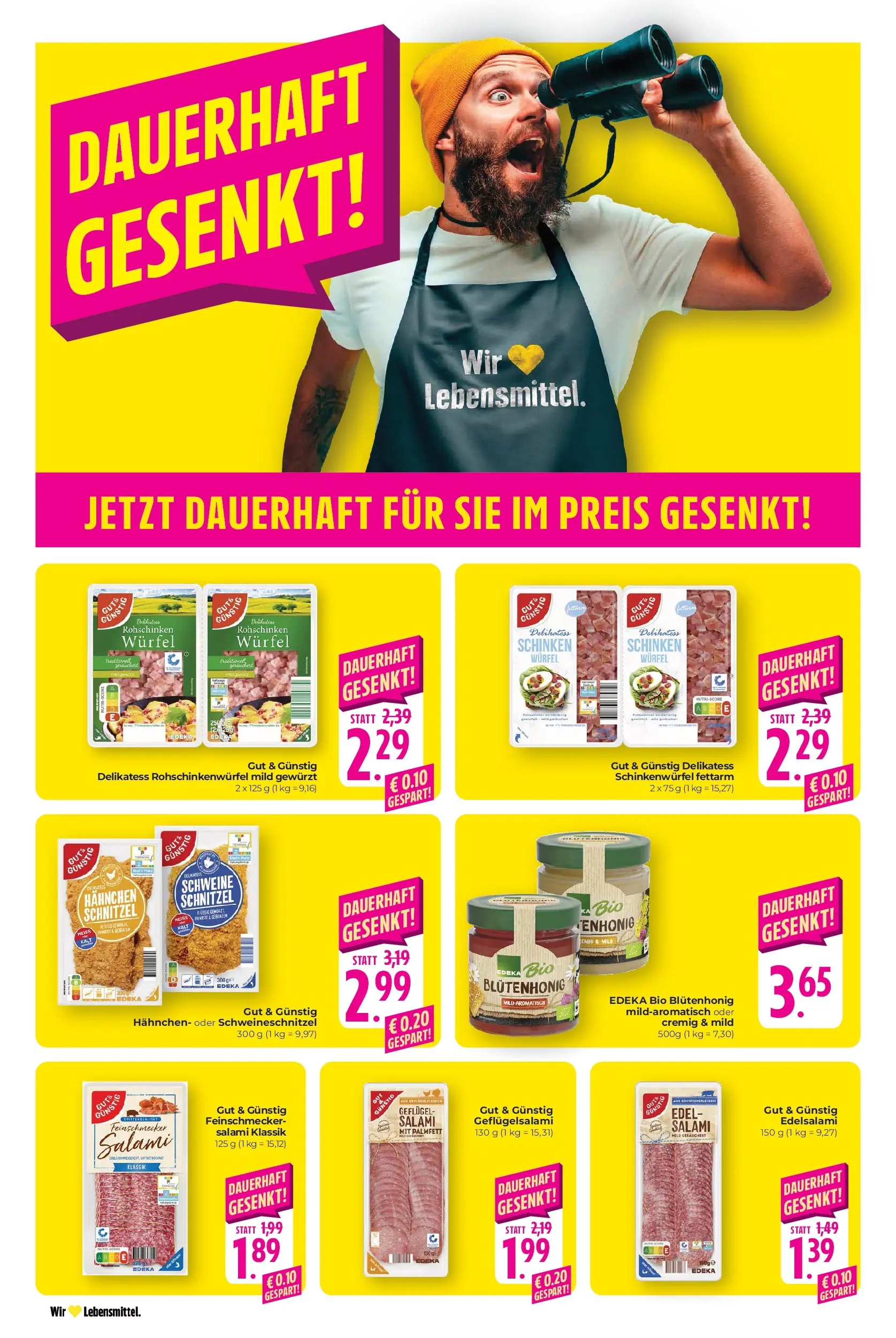 Edeka prospekt Schliengen (ab 14.06.2026) » Angebote Online | Seite: 19 | Produkte: Hahnchen, Schnitzel, Salami, Schinken