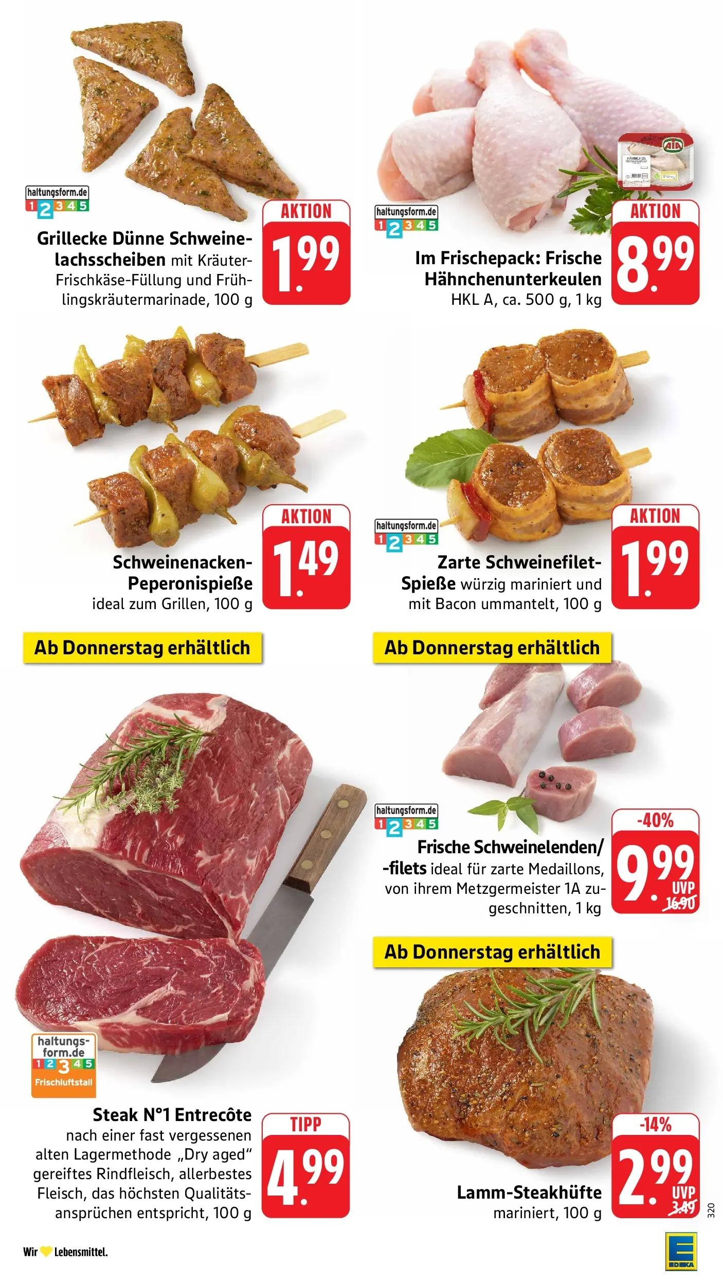 Edeka prospekt Bad Camberg (ab 14.06.2026) » Angebote Online | Seite: 10 | Produkte: Spieße, Entrecote, Schweinefilet, Steak