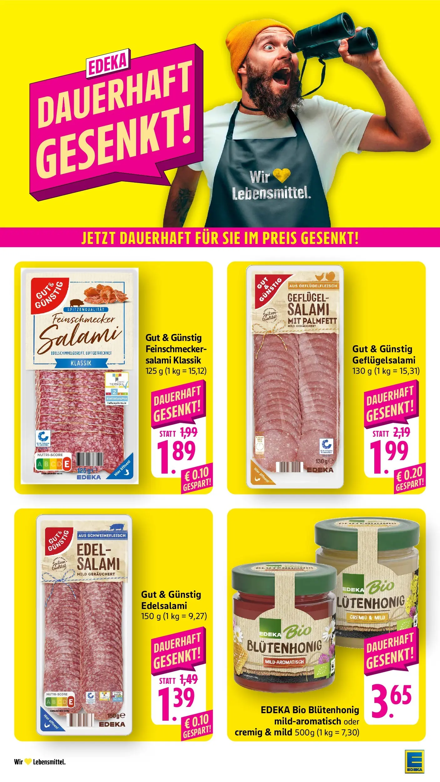 Edeka prospekt Überlingen (ab 14.06.2026) » Angebote Online | Seite: 19 | Produkte: Salami, Schweinefleisch