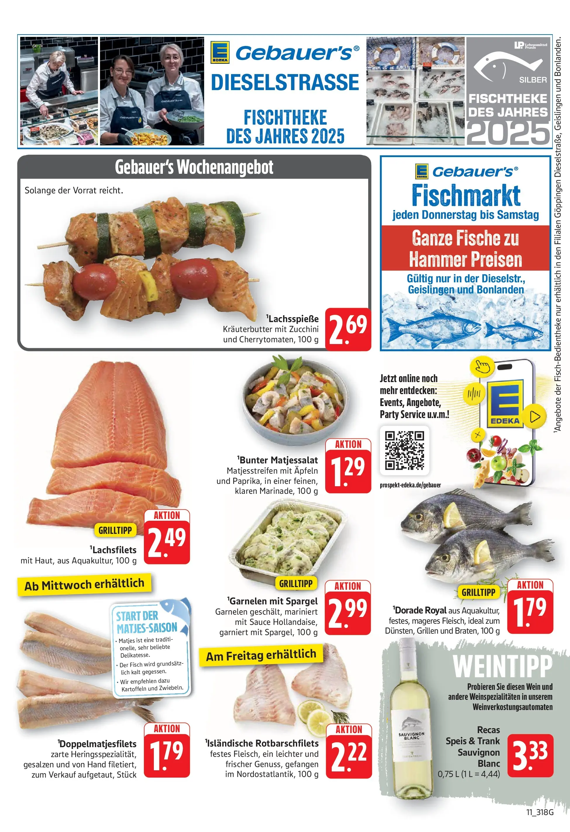 Edeka prospekt Geislingen (ab 14.06.2026) » Angebote Online | Seite: 11 | Produkte: Dorade, Spargel, Fisch, Kartoffeln