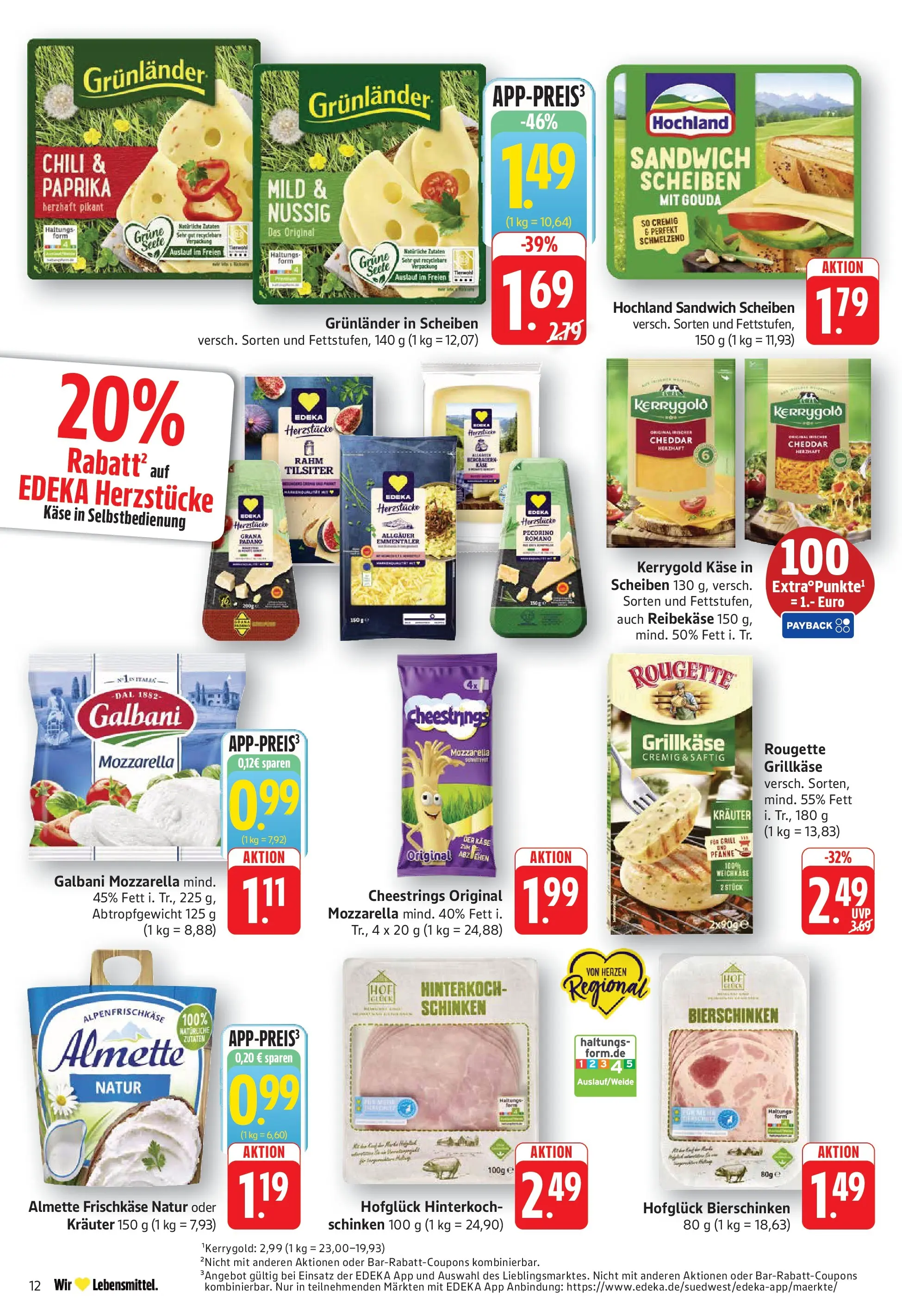 Edeka prospekt Geislingen (ab 14.06.2026) » Angebote Online | Seite: 12 | Produkte: Grill, Käse, Paprika, Chili