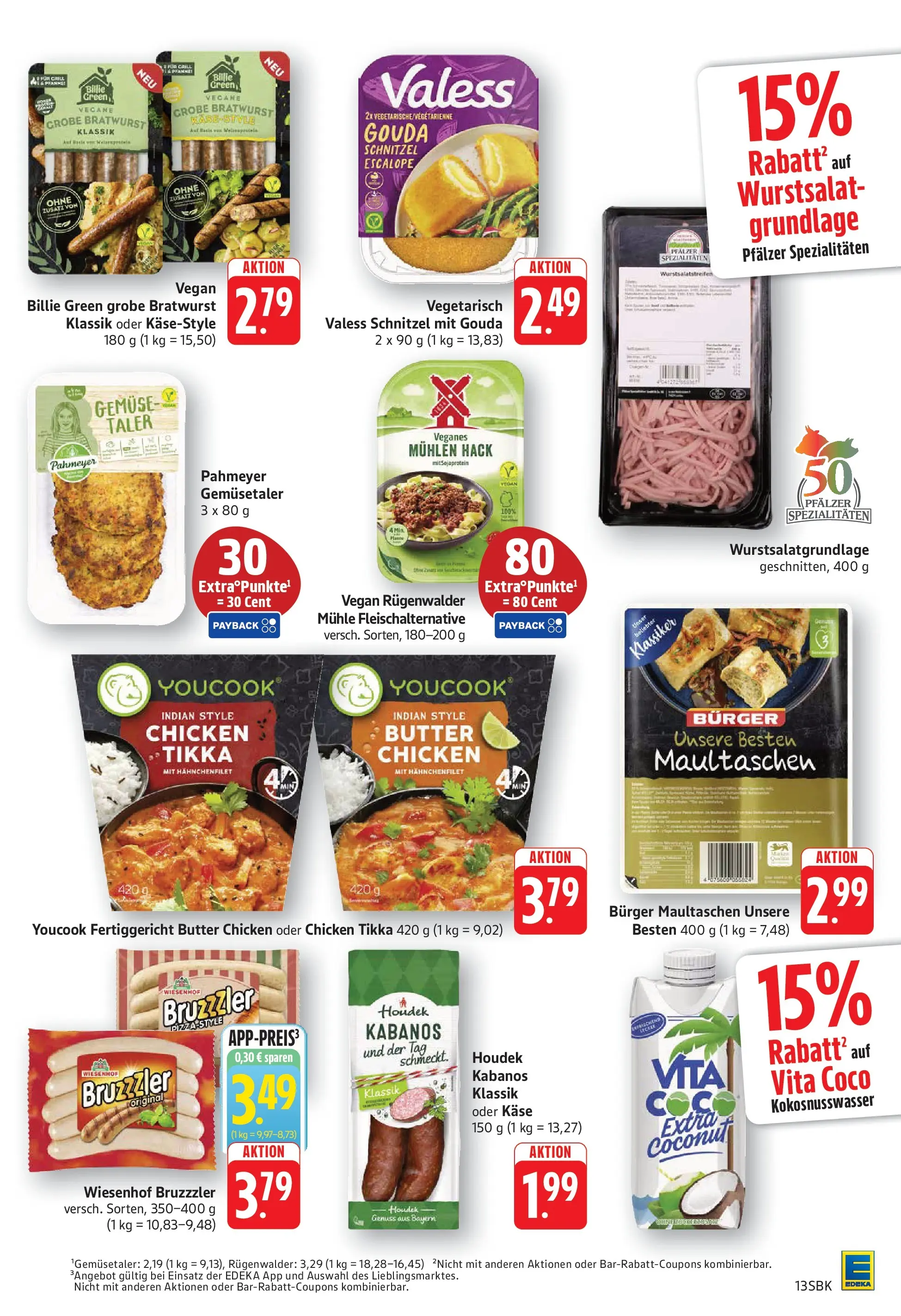 Edeka Prospekt Bad Bergzabern (ab 15.06.2026) » Angebote Online | Seite: 13 | Produkte: Grill, Käse, Bratwurst, Gemüse